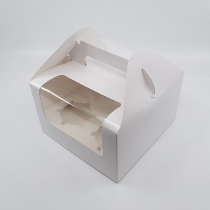 화이트 머핀 창 상자(4구)17.5cm×17.5cm×(h)11cm[10매/50매]