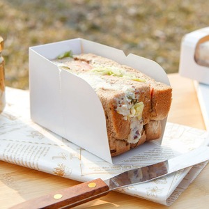 샌드위치받침 백색12x6+7.5[100매]토스트 샌드위치 포장